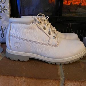 Timberland White boots size 9.5 women’s
